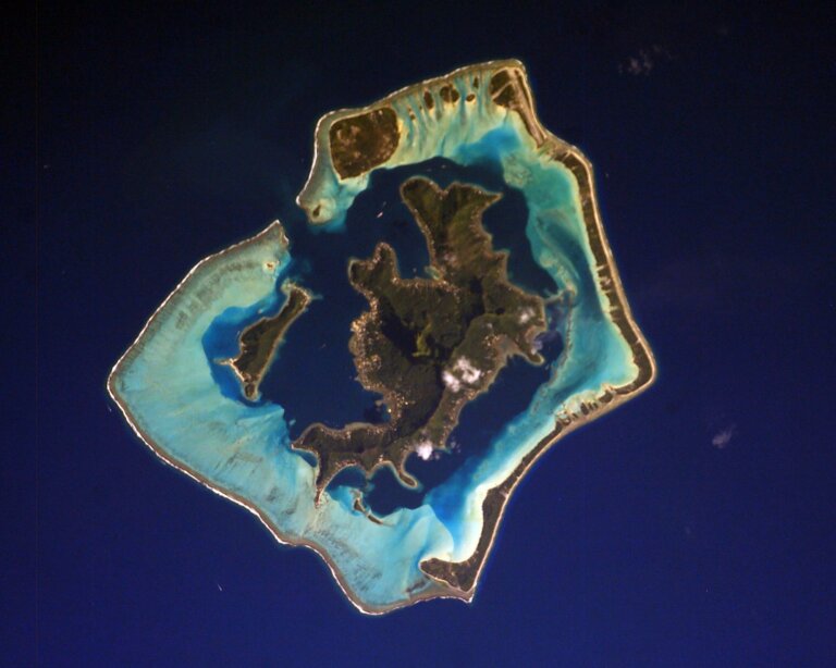 Bora Bora aerial representing South Pacific cannabis laws