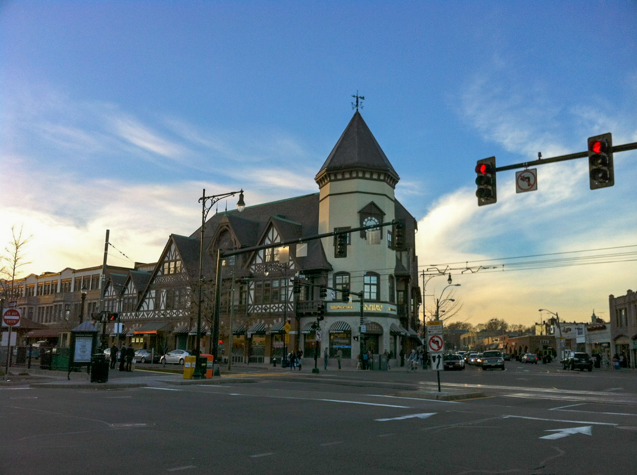 Harvard and Beacon Streets at Coolidge Corner, the Brookline neighborhood ten minutes north of NETA Brookline
