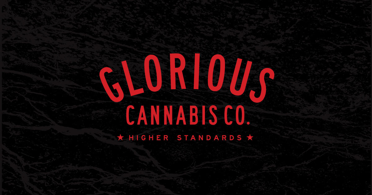 Glorious Cannabis Co brand identity, the Rochester Hills Michigan cannabis producer