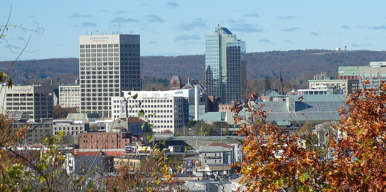 Downtown Worcester Massachusetts